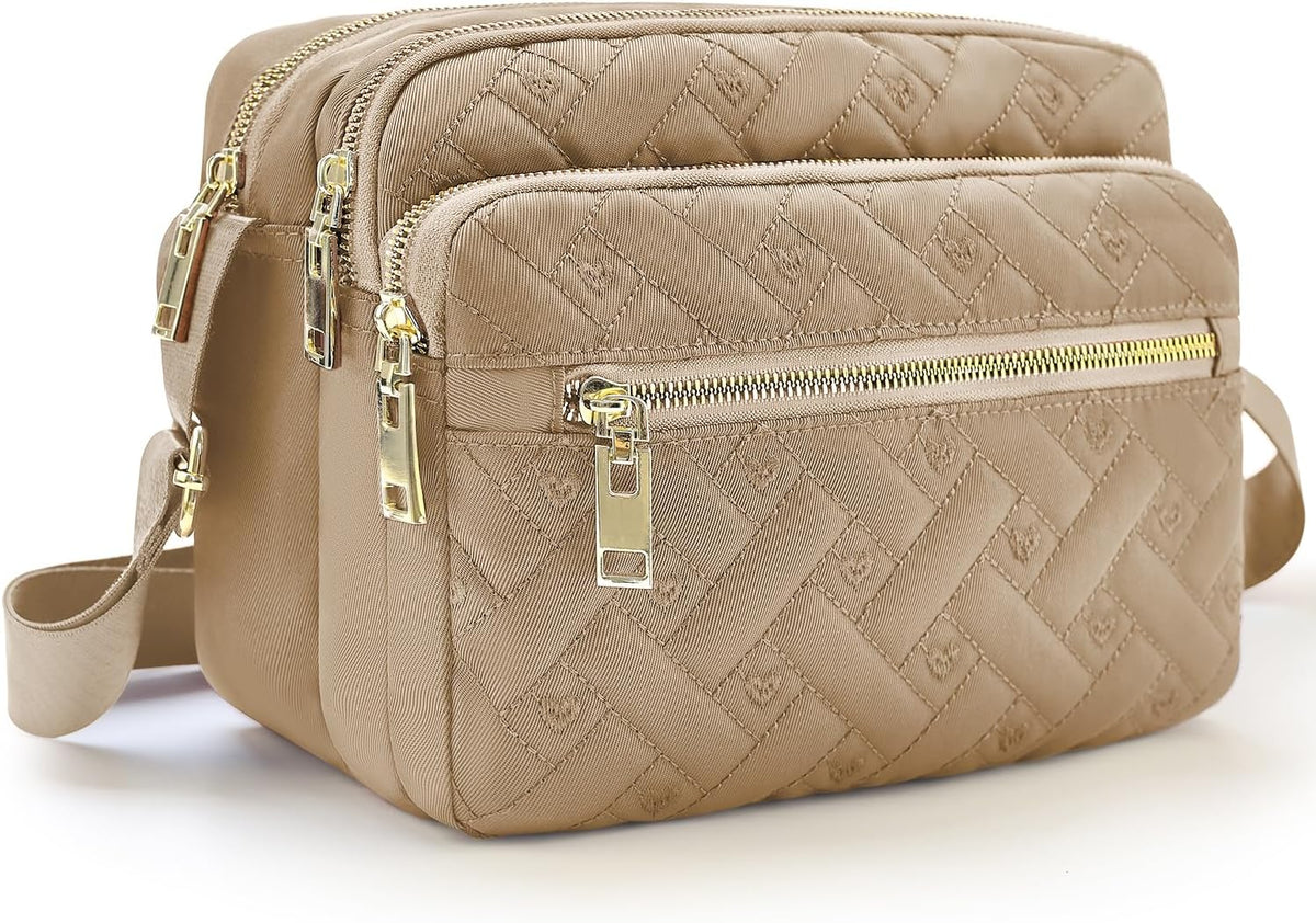 Bolsos cruzados medianos de nailon para mujer, monederos cruzados d...