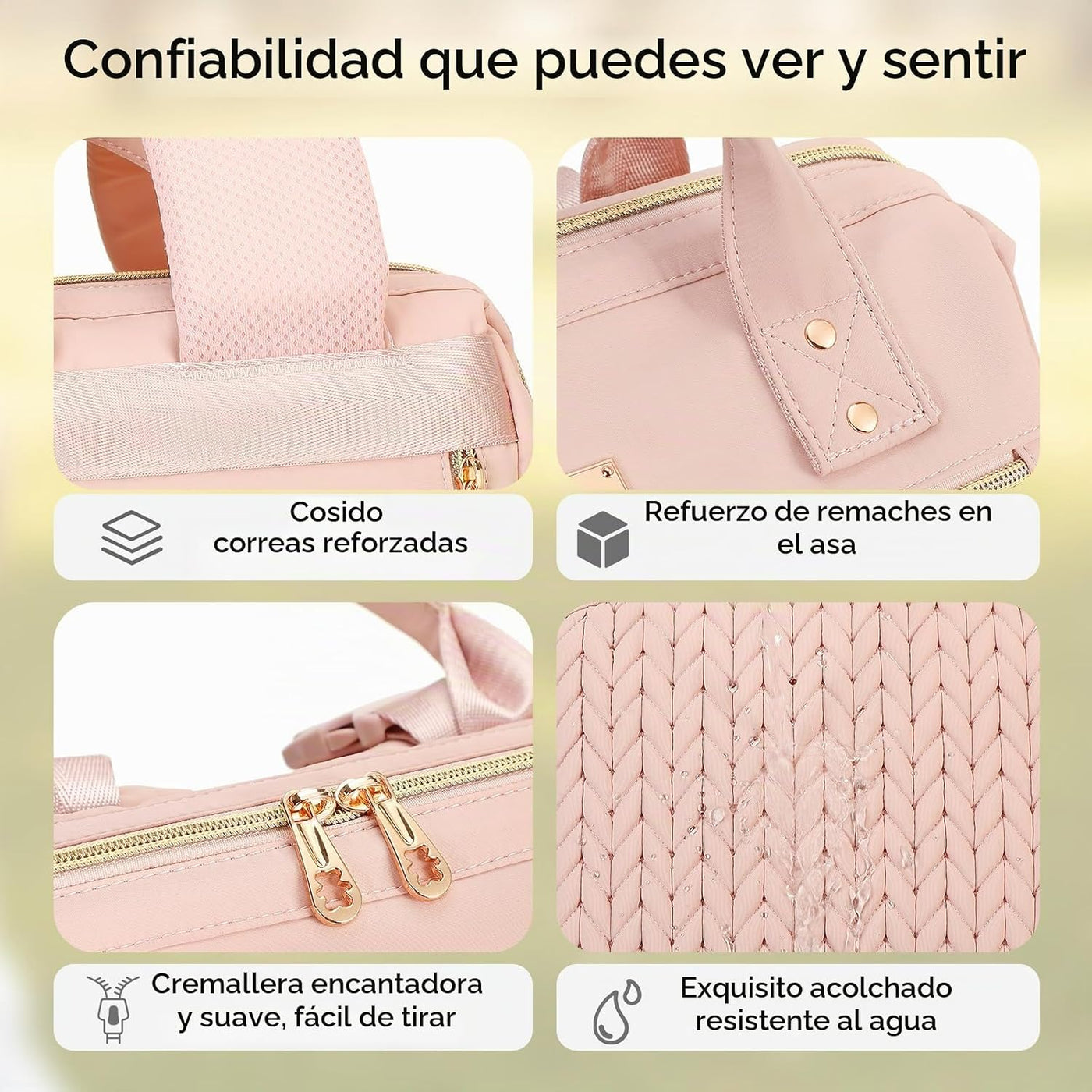 AIJIEKE Bolsa de pañales, mochila grande para pañales de bebé de gr...
