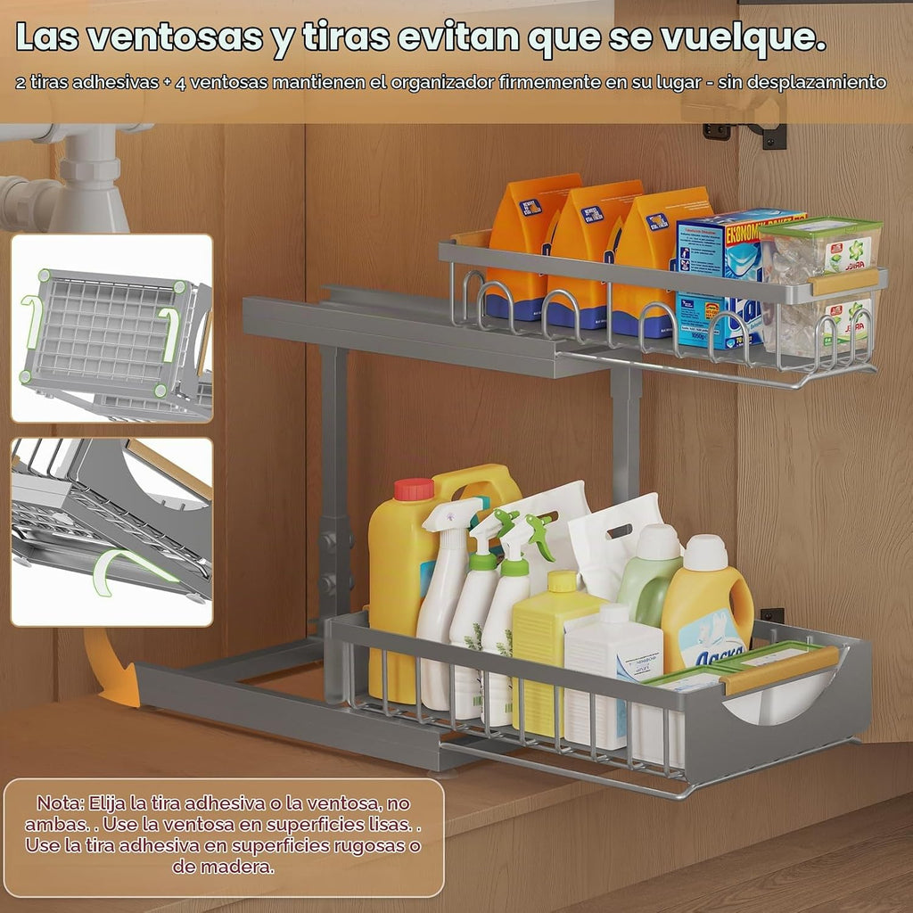 Aekenr Paquete de 2 organizadores y almacenamiento para debajo del...