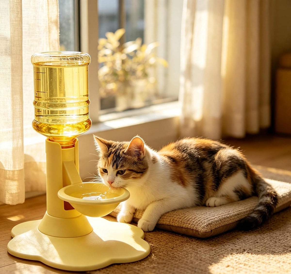Gravity - Dispensador de agua para gatos, cuenco de recarga automát...