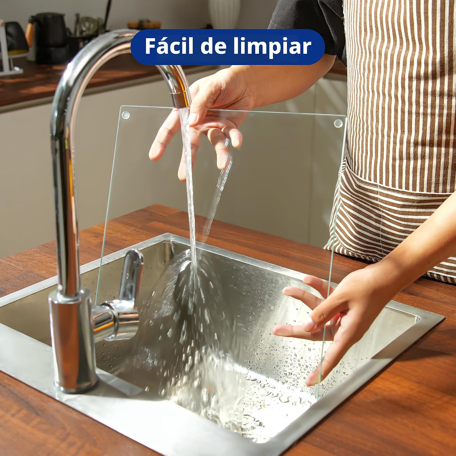 Tabla de cortar de vidrio Kitchenville de 20"x16": Protecto...