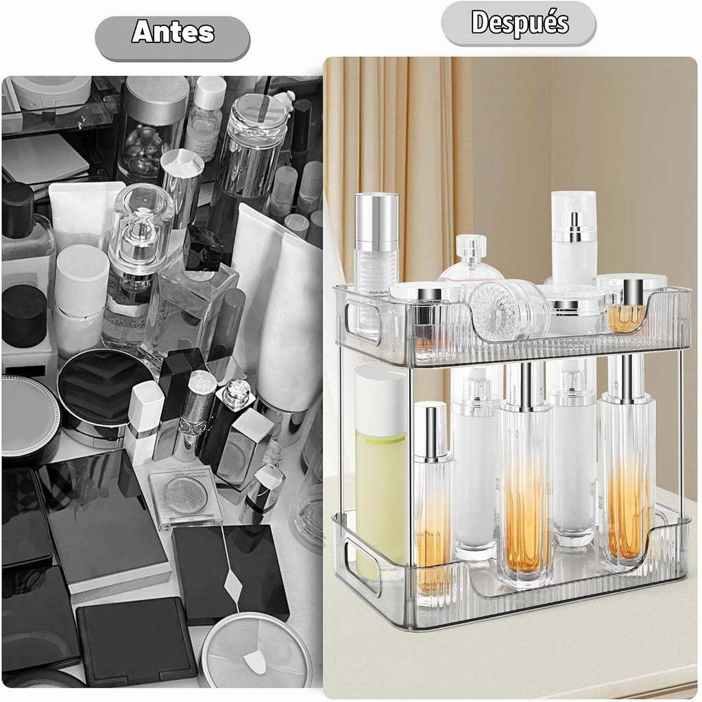 TENDER EPOCH Organizador de encimera de baño de 2 niveles, organiza...