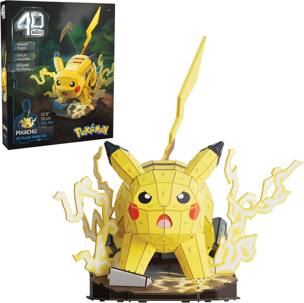 4D Build, Kit de modelo 3D de Pikachu Pokémon, figura de Pokémon, c...