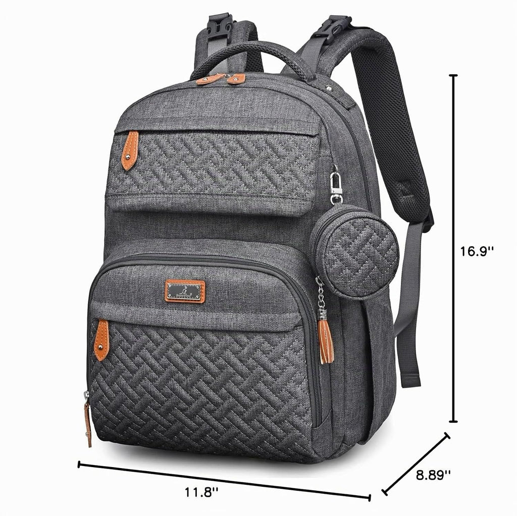 BabbleRoo - Mochila para pañales unisex con cambiador, funda para c...