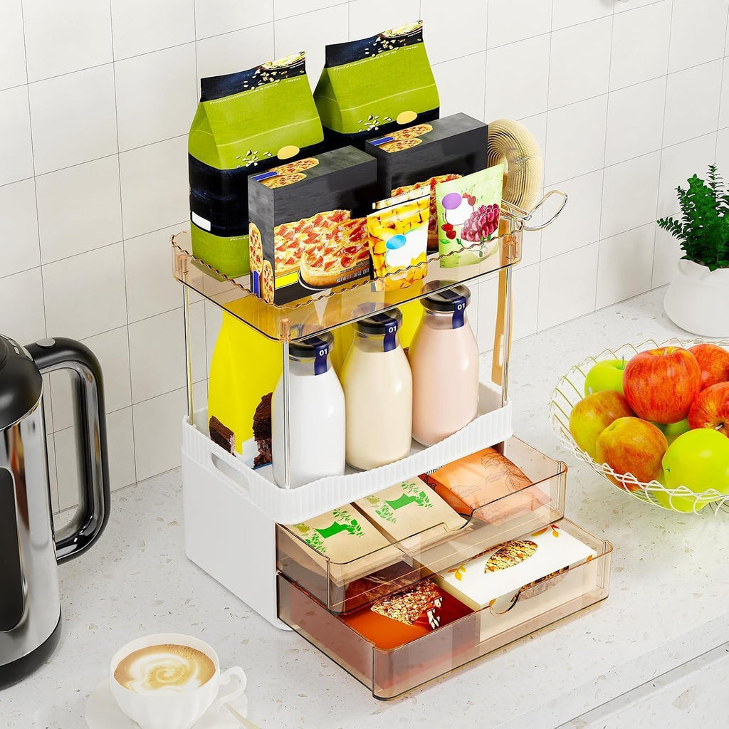 TasticTotes Organizador de mostrador de baño con soporte para secad...