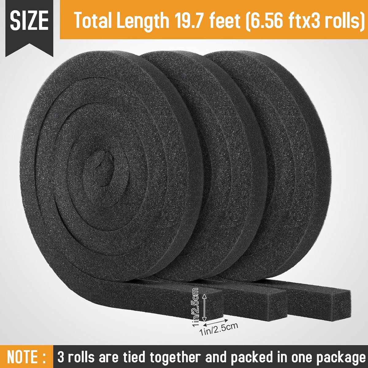 Pushglossy 3 rollos de 240 pulgadas de largo para aire acondicionad...