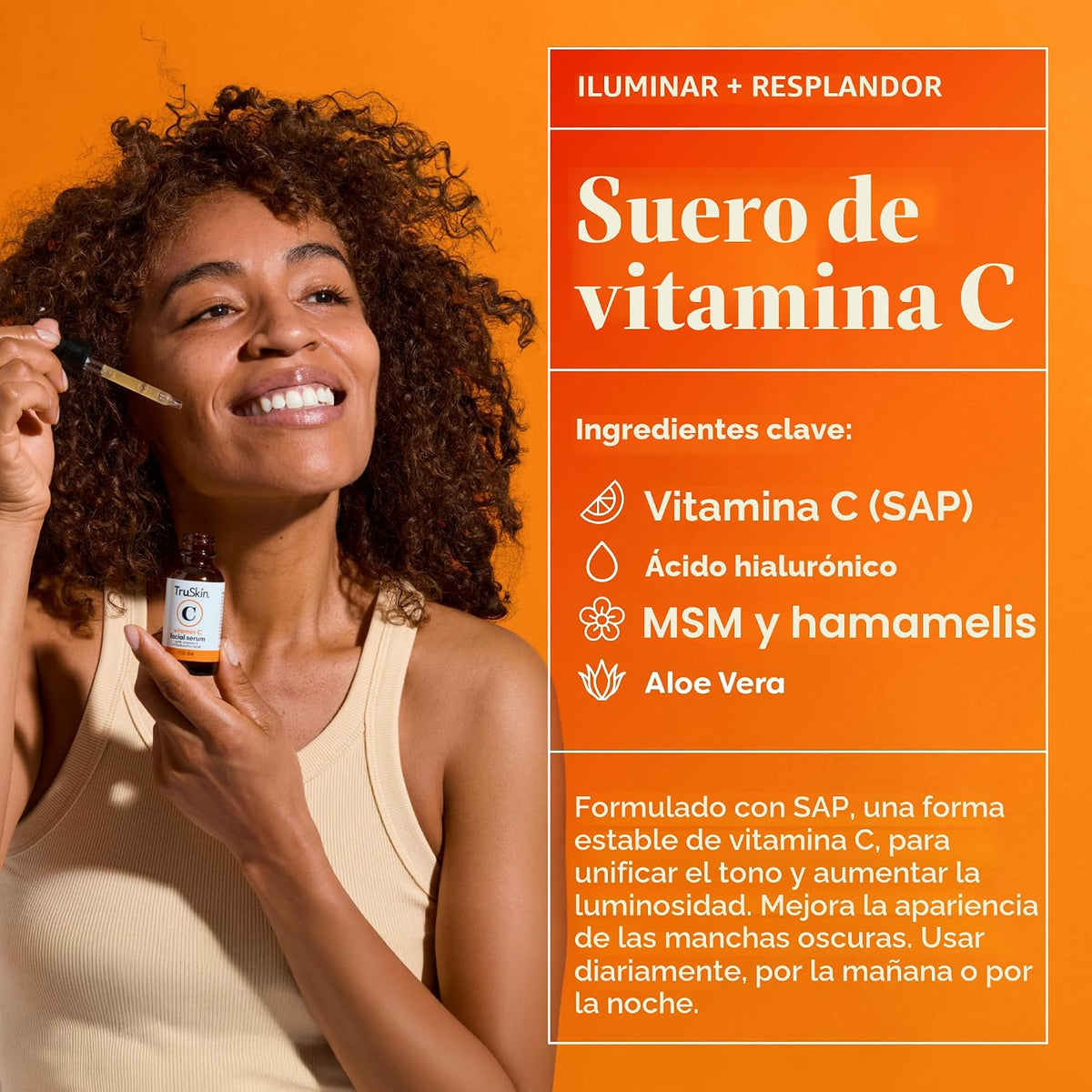 TruSkin Serum Trio con vitamina C, retinol y ácido hialurónico, 1 f...