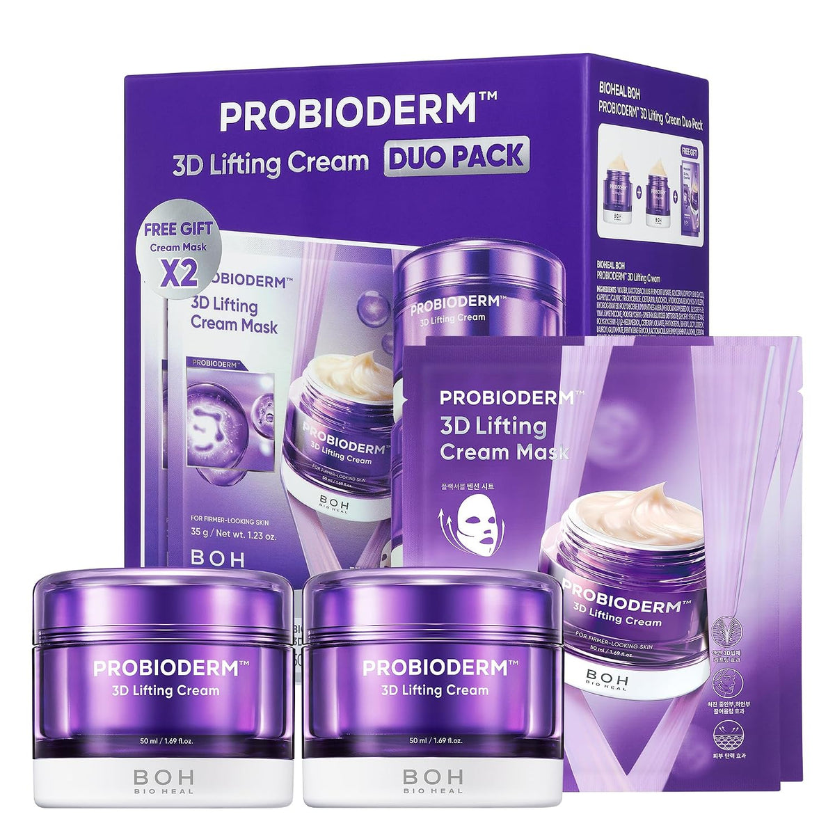 BIOHEAL BOH PROBIODERM™ 3D Crema Lifting Set Doble + Crema Máscaras...