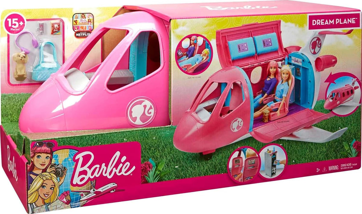 Barbie Dreamplane - Juguetes de avión | Más de 15 accesorios que in...