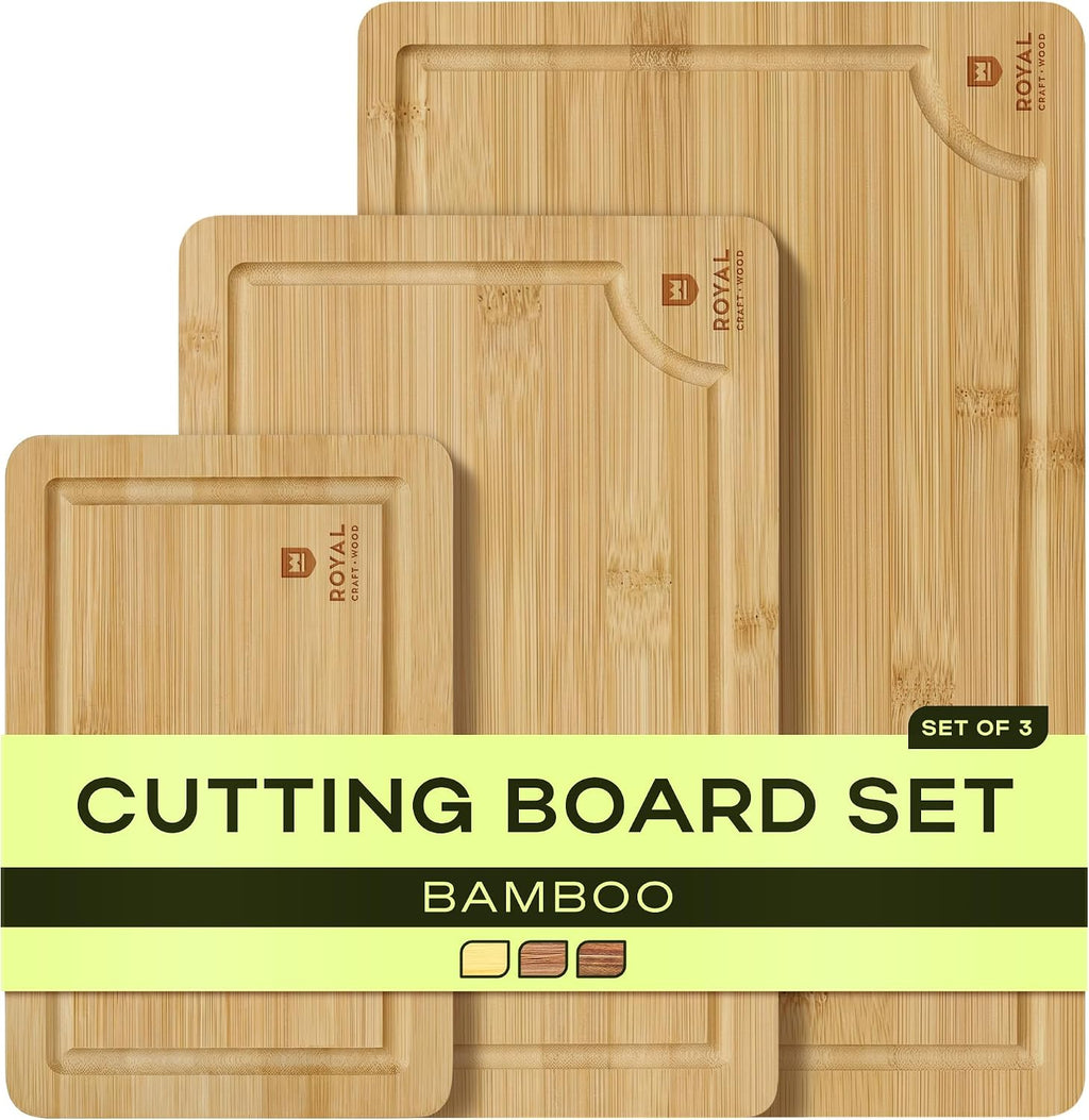 ROYAL CRAFT WOOD Tablas de Cortar Premium para Preparación de Comid...