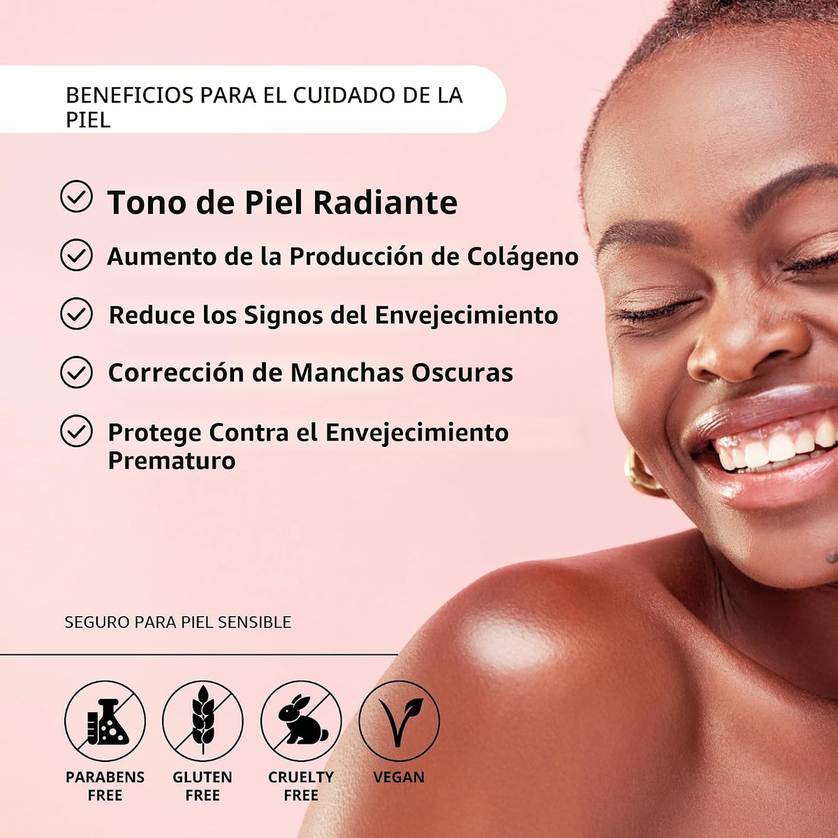 MAELOVE Glow Maker - Suero de vitamina C con vitamina E, ácido ferú...