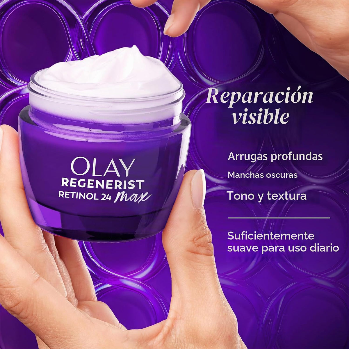 Olay Crema de noche de retinol para mujer, MAX, antienvejecimiento,...