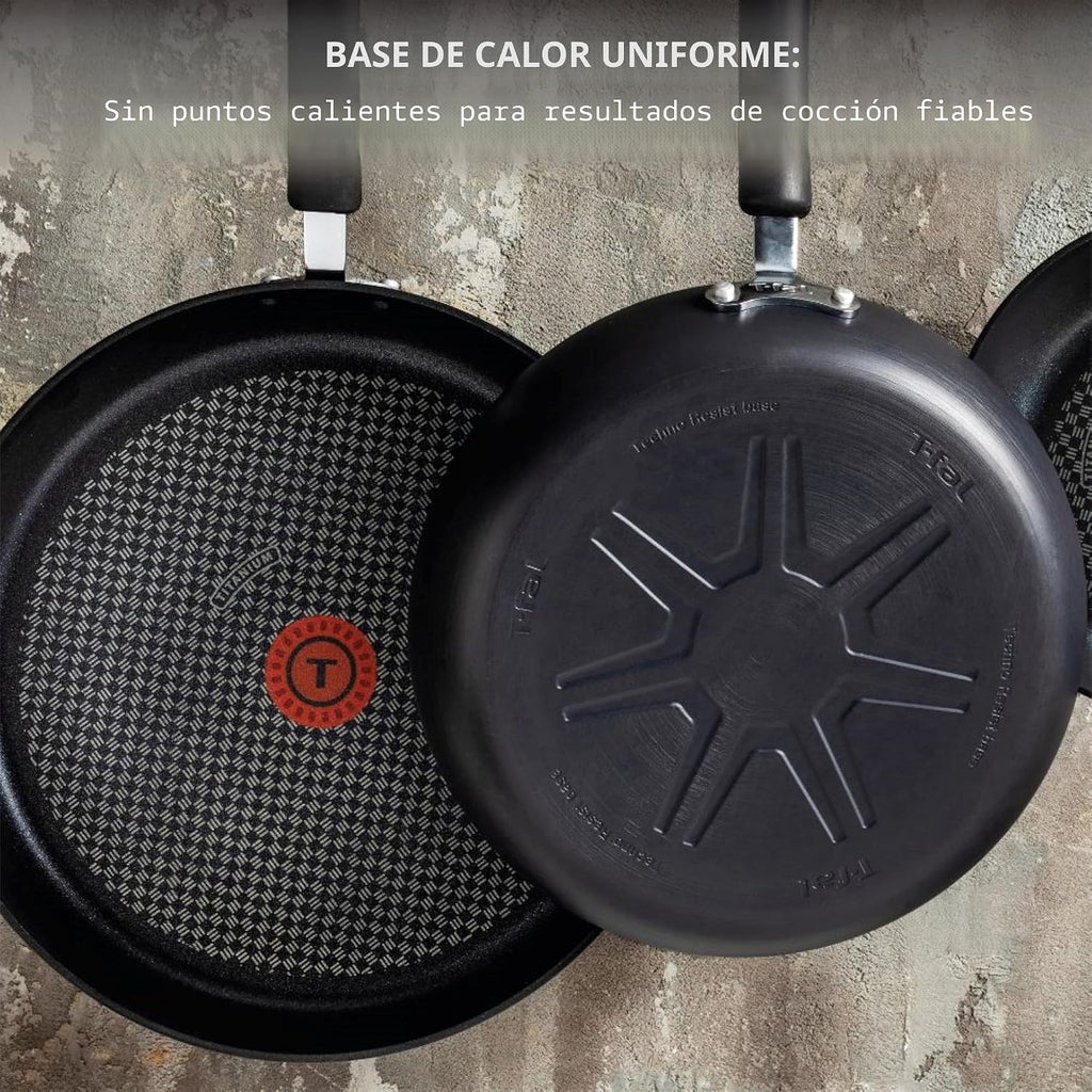 T-Fal Ultimate - Sartén antiadherente de aluminio anodizado duro co...