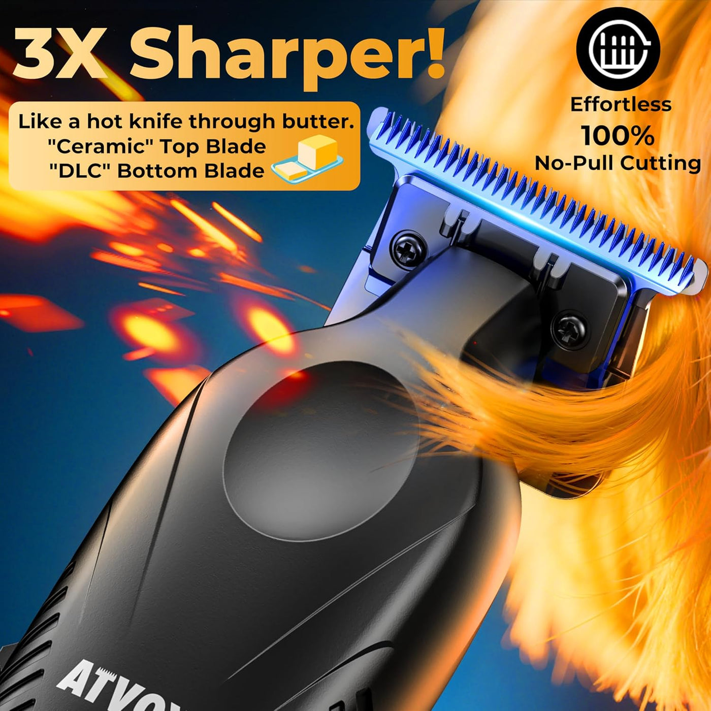 ATVOXIS Zero Gap 9,000 RPM Profesional sin escobillas T Blade Recor...