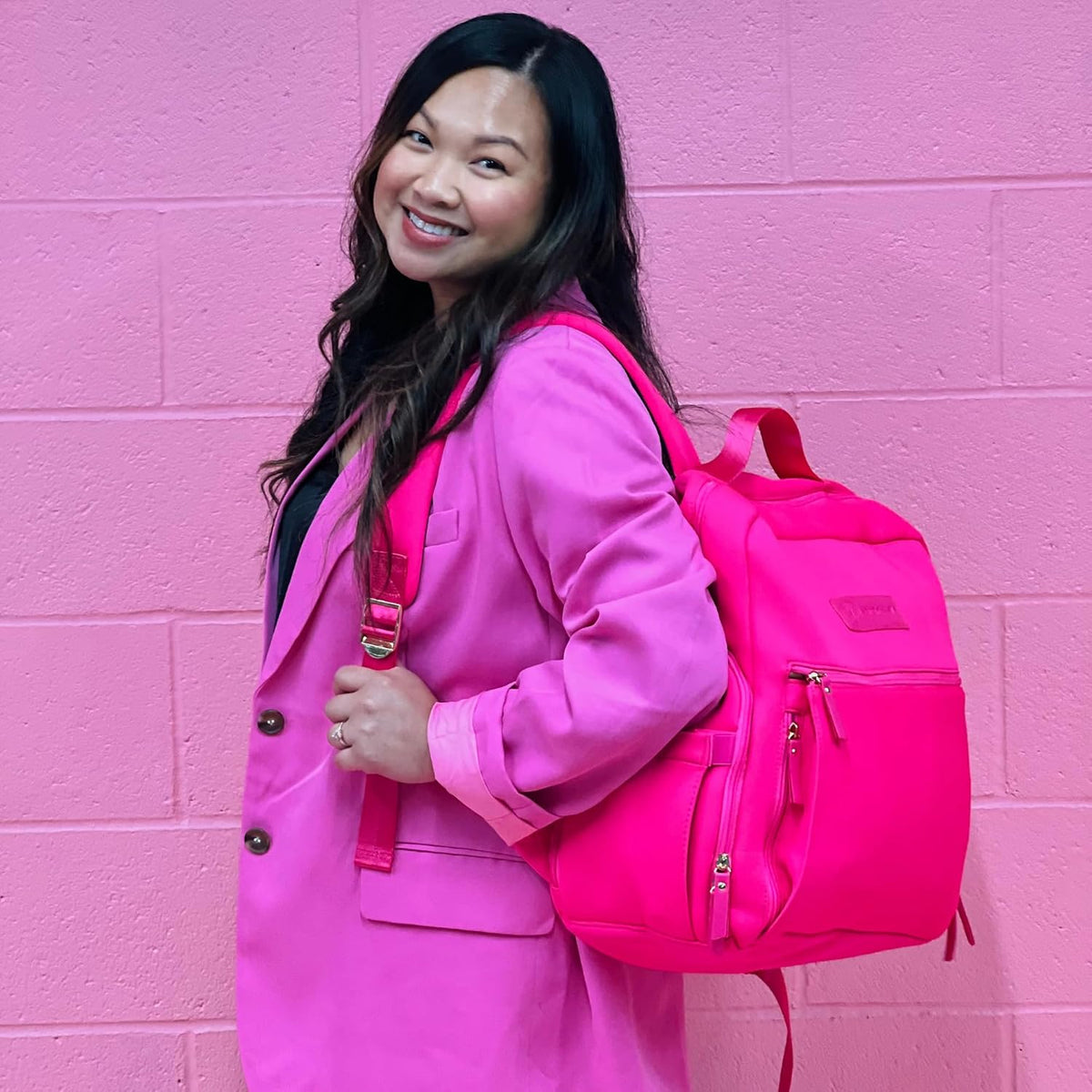 Sarah Wells Mochila para extractor de leche Fiona (rosa intenso) |...