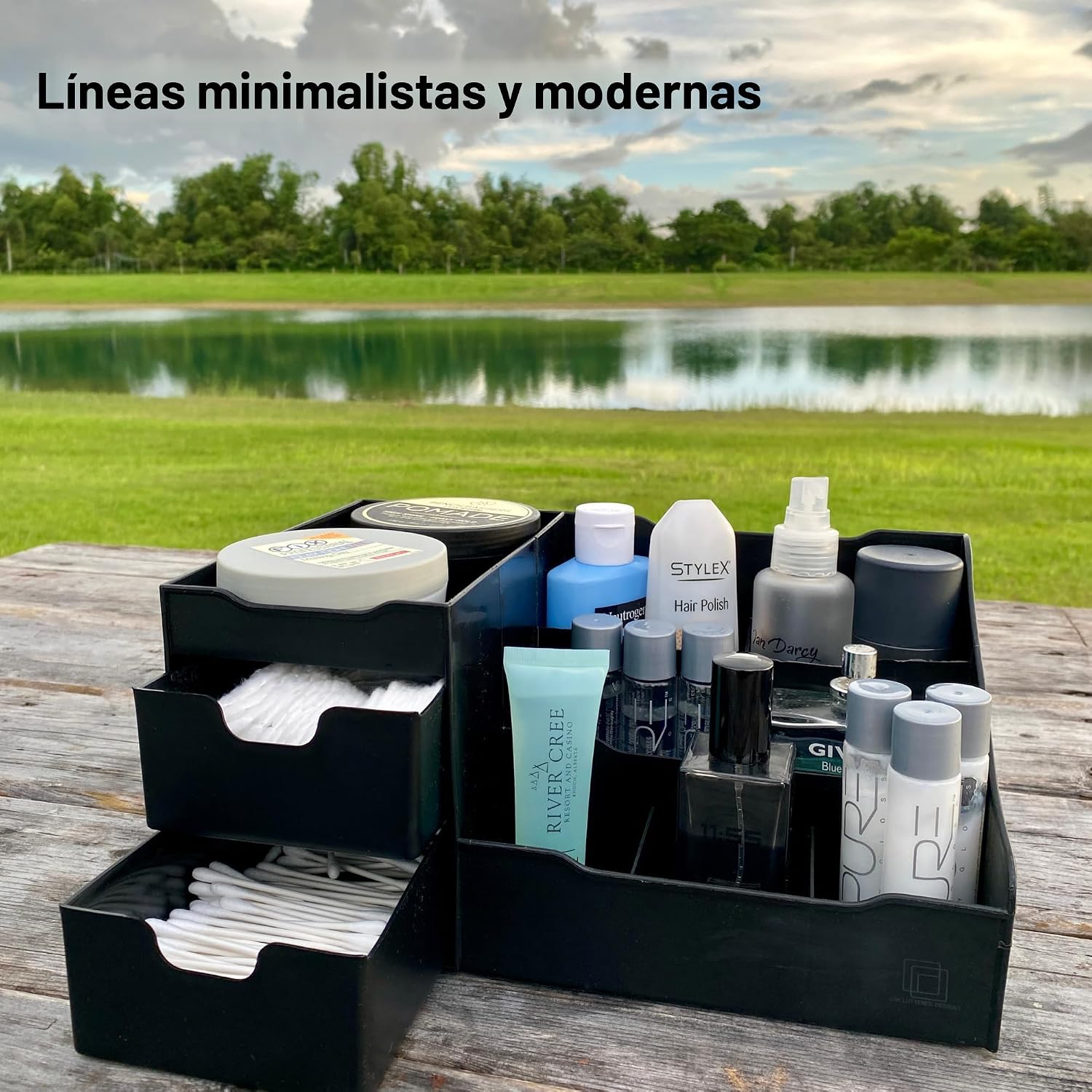 Despejado diseños Maquillaje Organizador con cajones