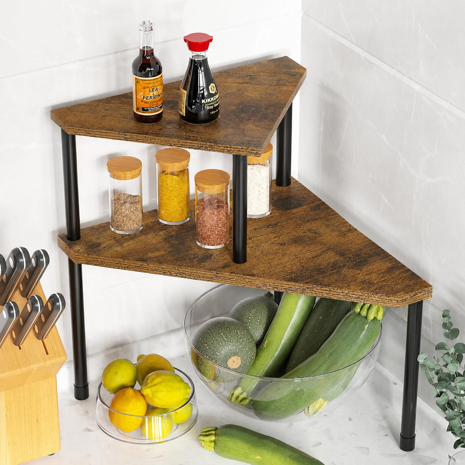 Weenson Organizador de Encimera de Cocina Estante de Especias para...