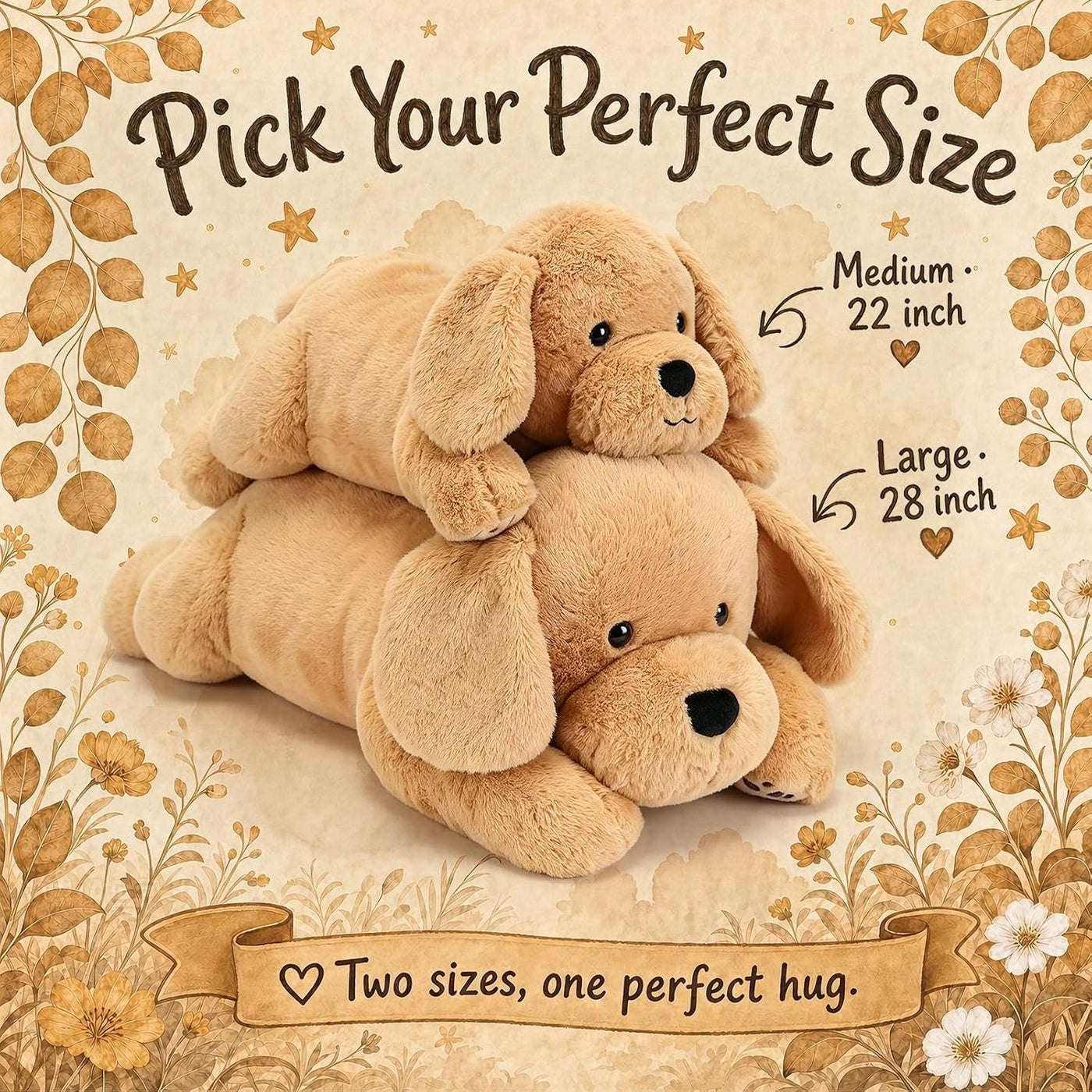 gnomantic Yellow Lab - Animales de peluche con peso de 22 pulgadas,...