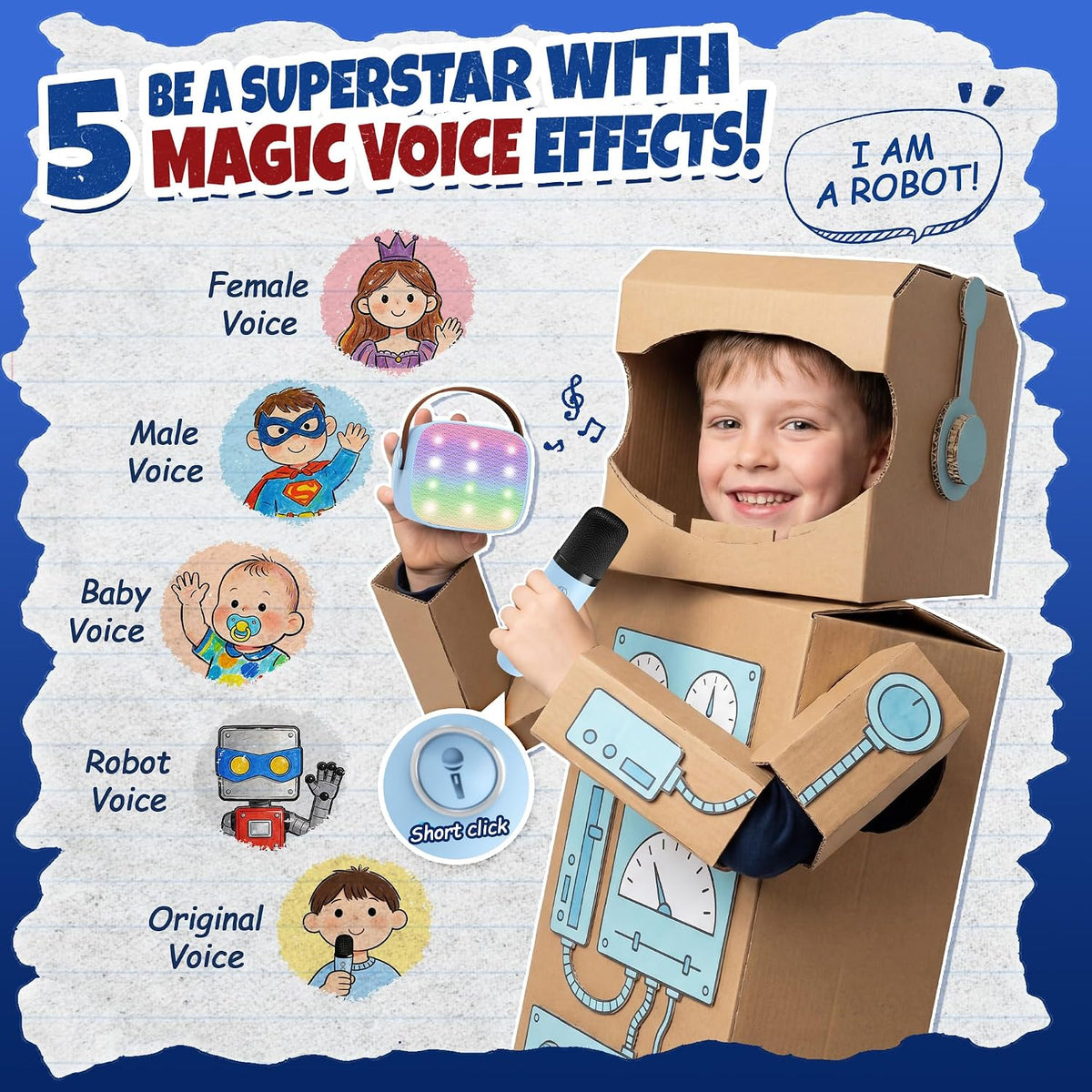 YLL Máquina de karaoke para niños, los mejores regalos de cumpleaño...