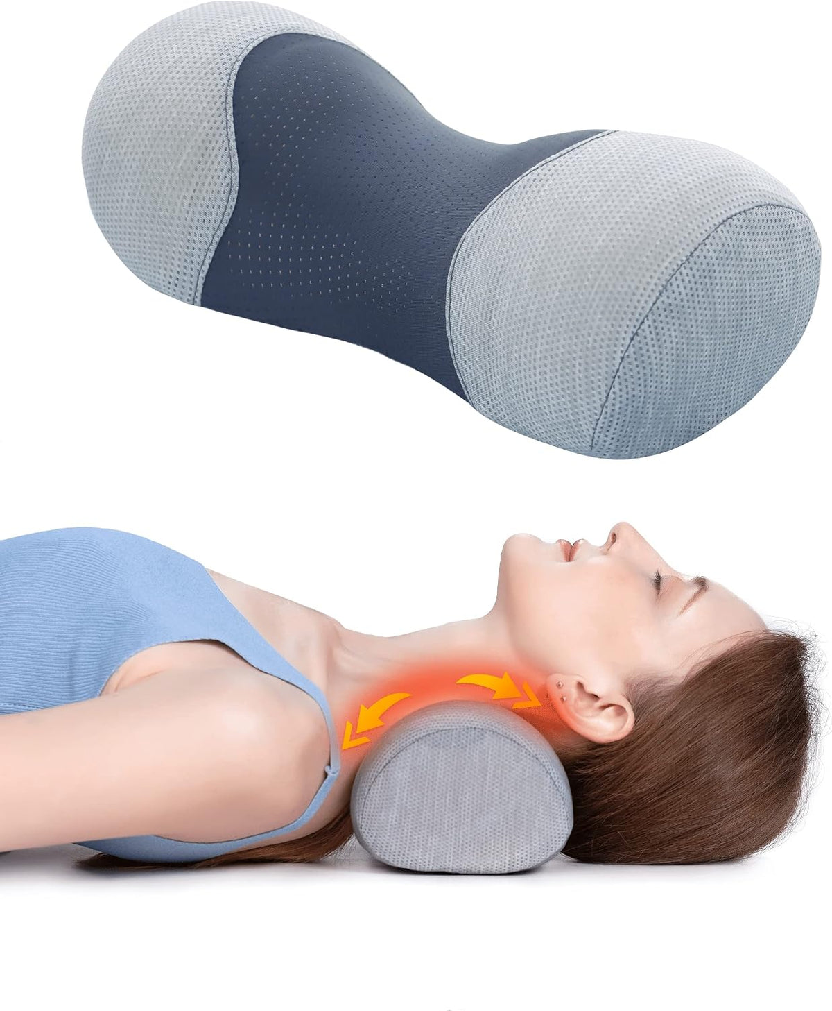 Bespilow Almohada pequeña para dormir, almohadas cervicales para al...