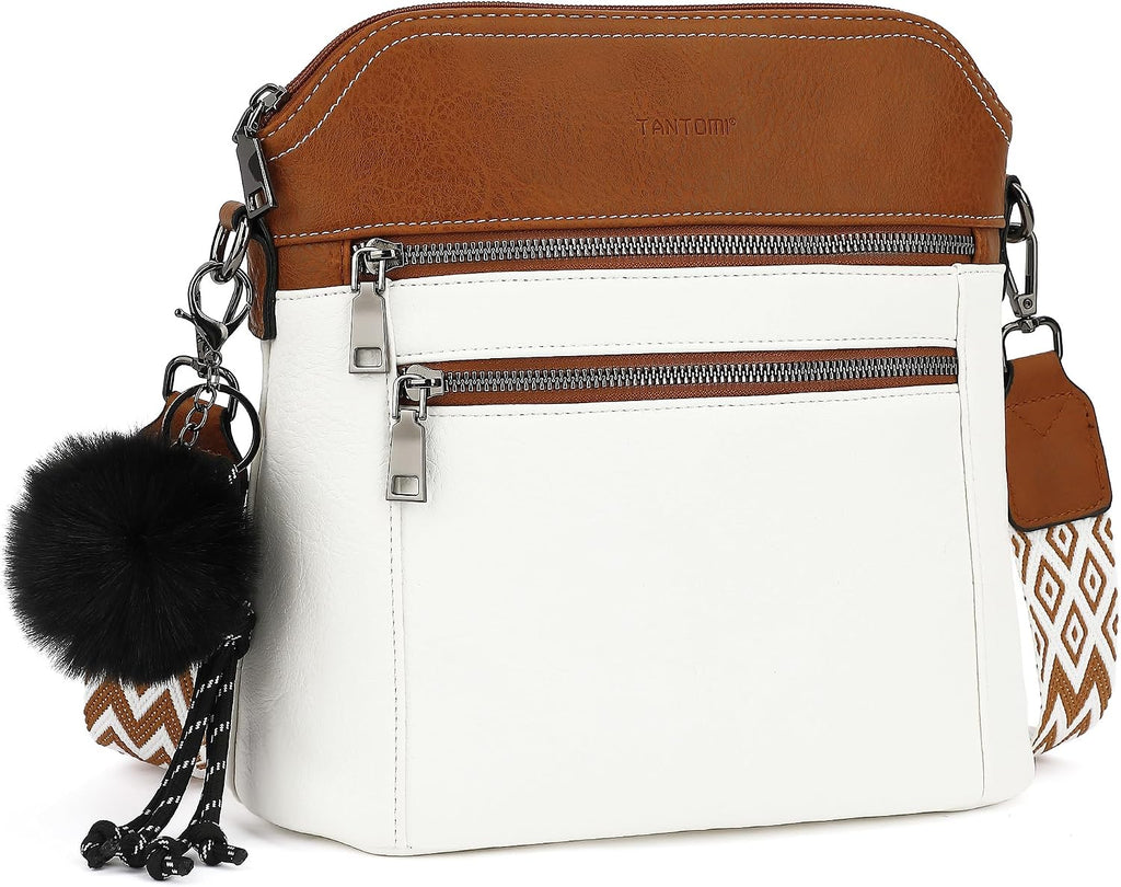Bolso bandolera TANTOMI para mujer: bolso de mano de piel sintética