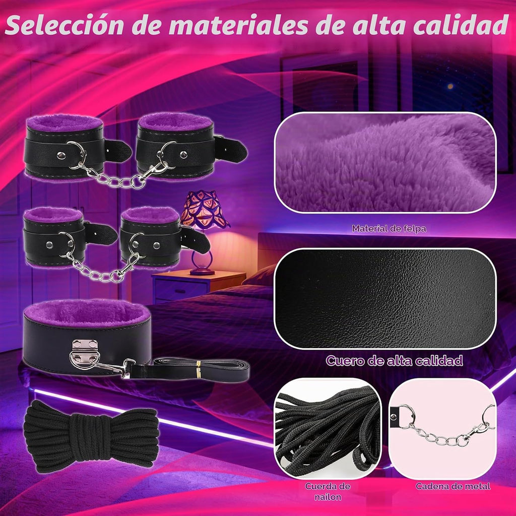 Kit de Bondage BDSM Juguetes Sexuales 8 Piezas Conjunto de Bondage...