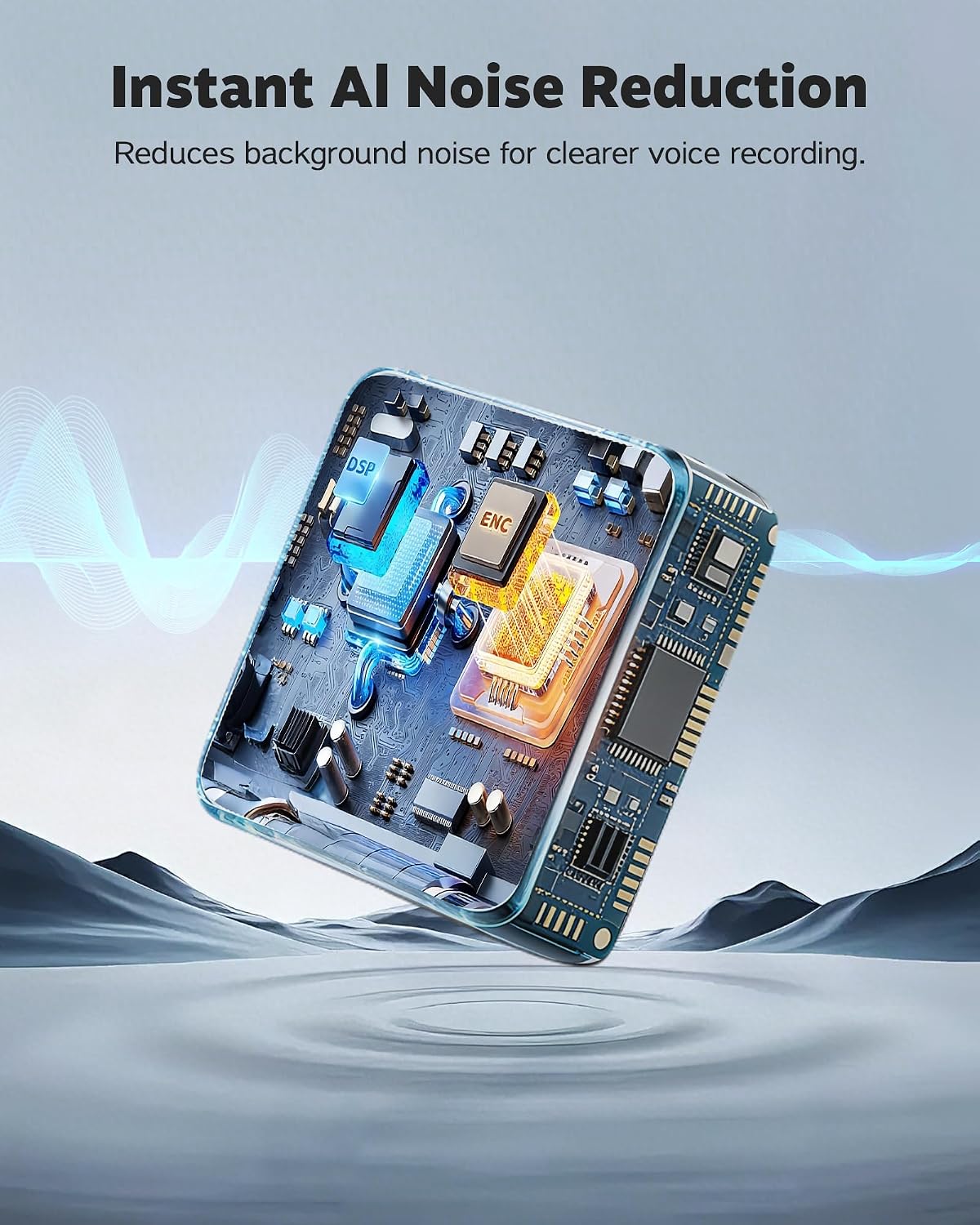 Micrófono Lavalier inalámbrico Gicorino para iPhone, Android y cáma...