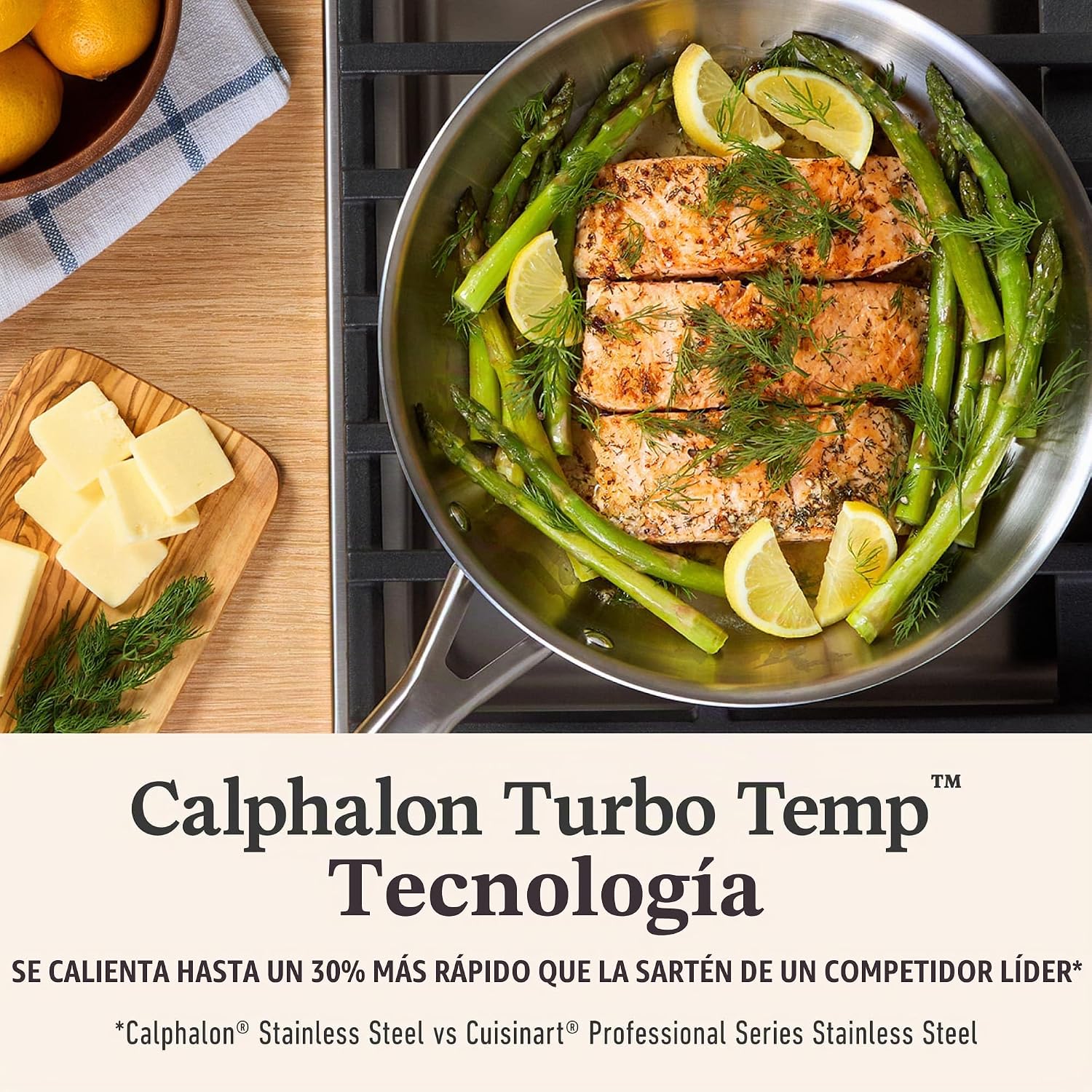 Calphalon Juego de utensilios de cocina de acero inoxidable de 8 pi...