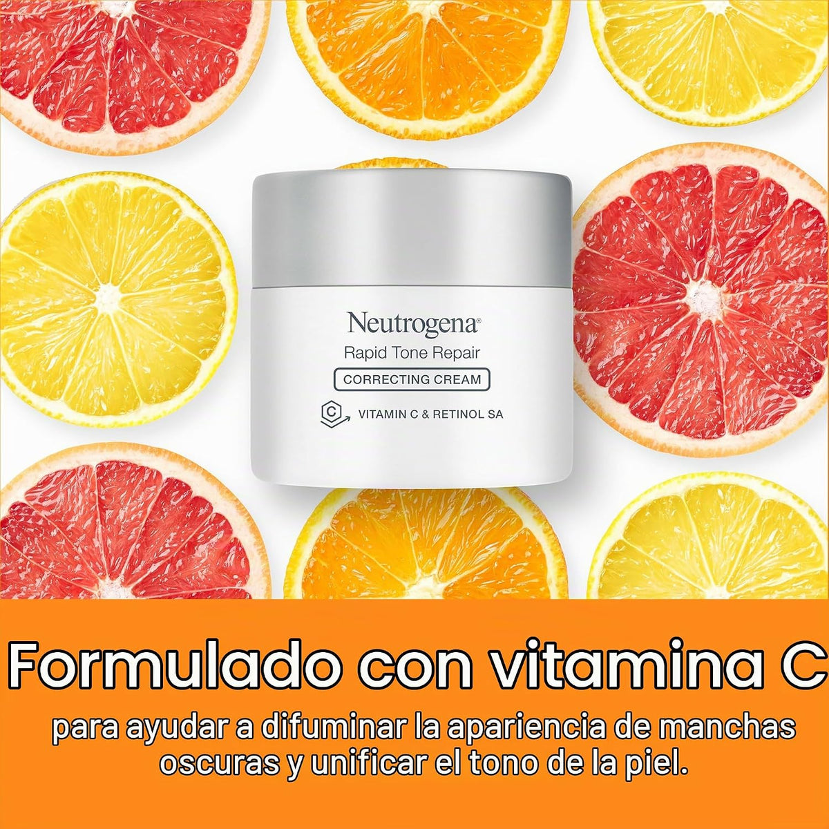 Neutrogena Crema hidratante facial Rapid Tone Repair + limpiador de...