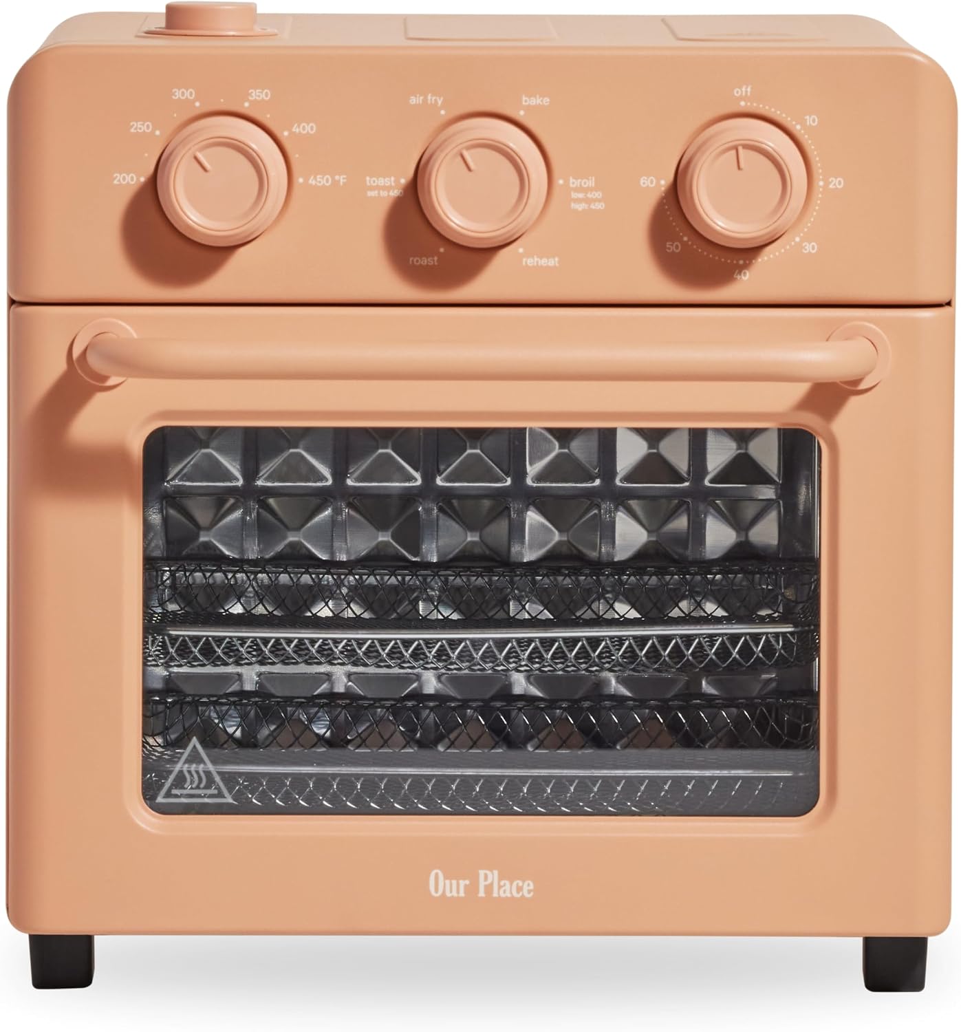 freidora de aire 6 en 1 y horno tostador, 2 estantes, 12.3 Litros