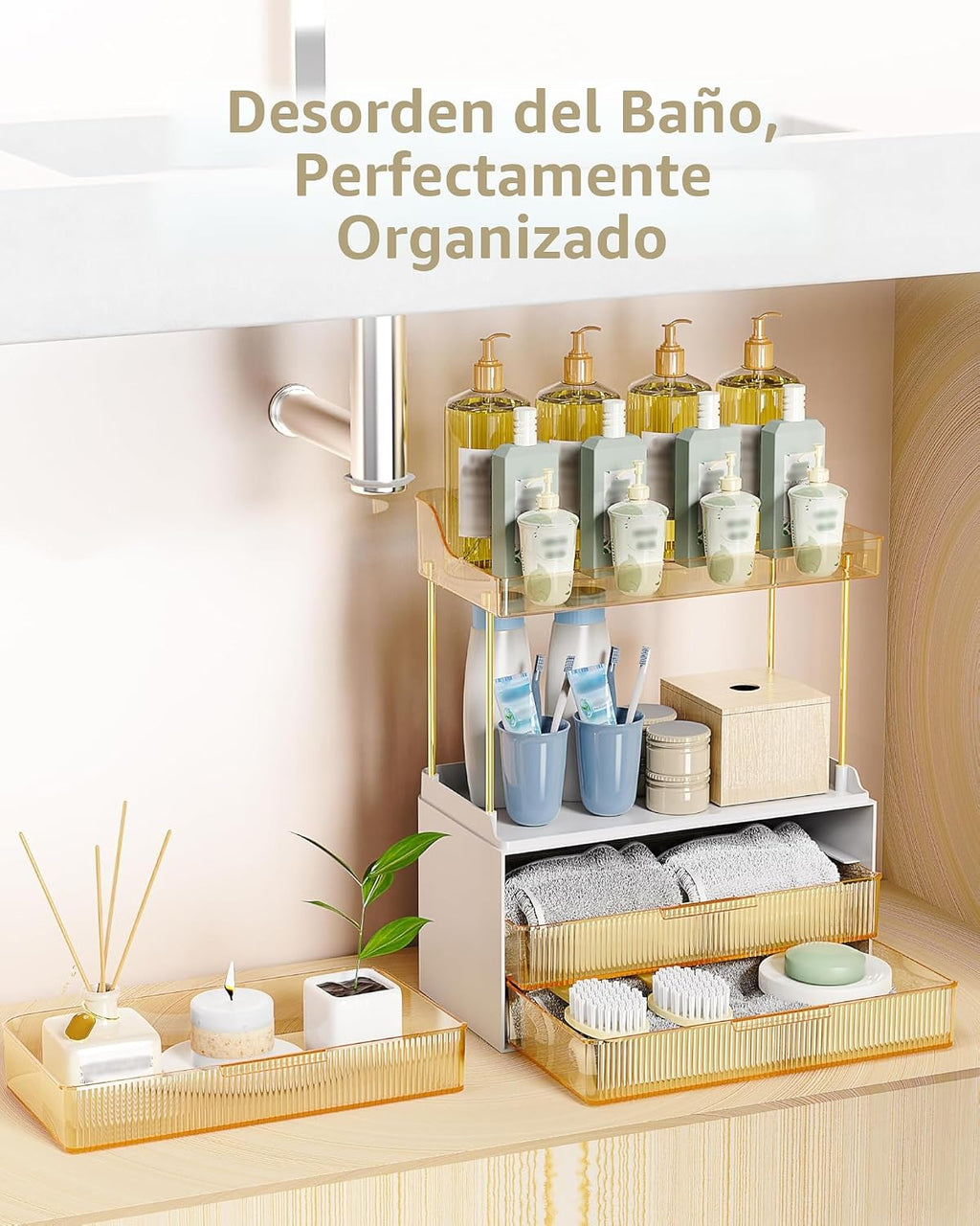 Anylady Organizadores de Baño y Almacenamiento, Organizador de Maqu...