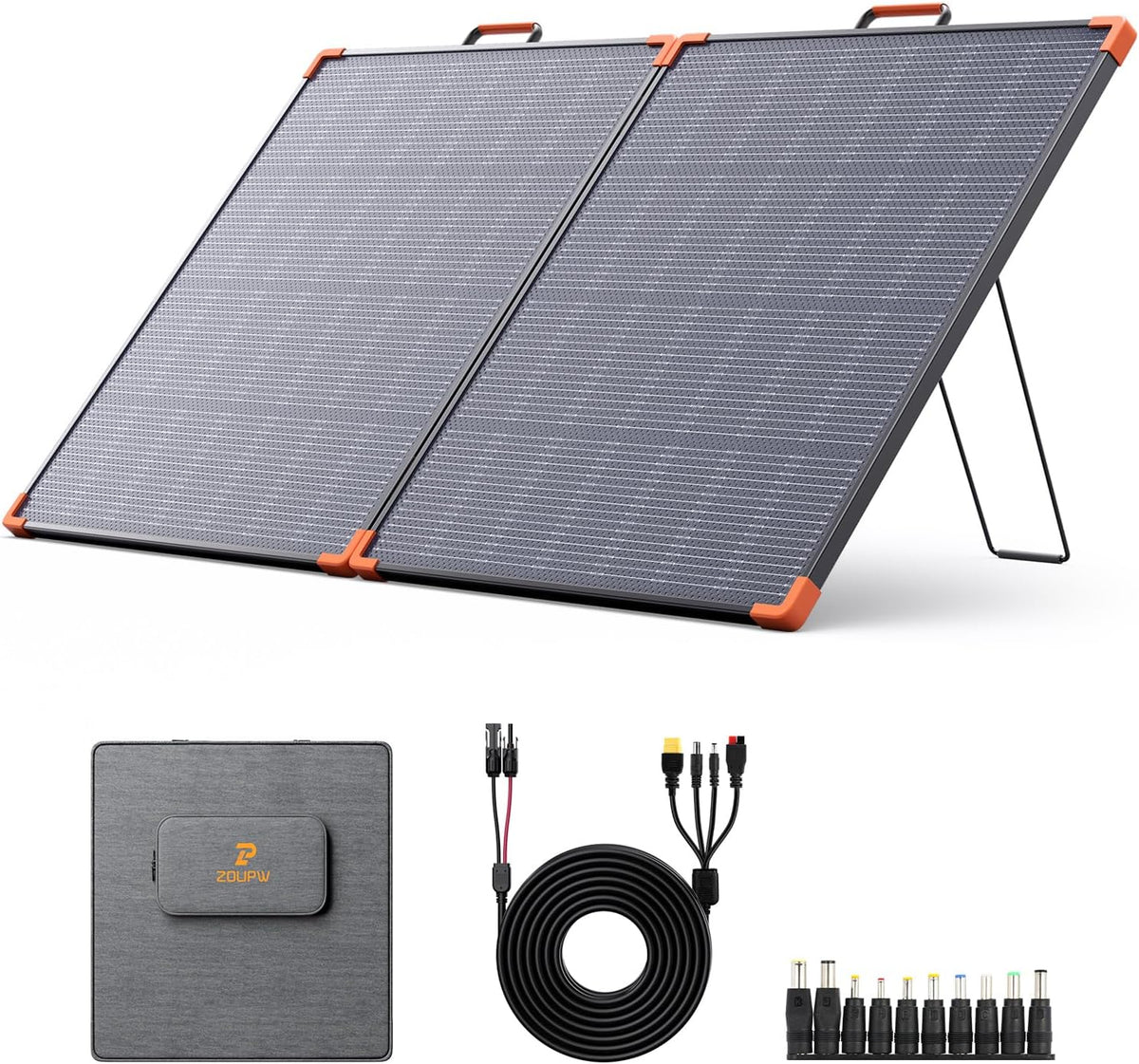 ZOUPW Panel solar portátil 180W tipo N 16BB para central eléctrica...
