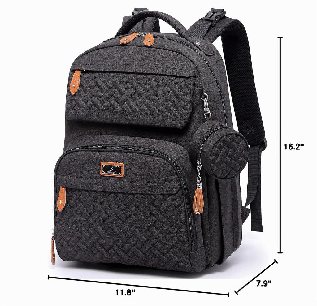 BabbleRoo Mochila para pañales \u2013 Bolsa de pañales grande de vi...