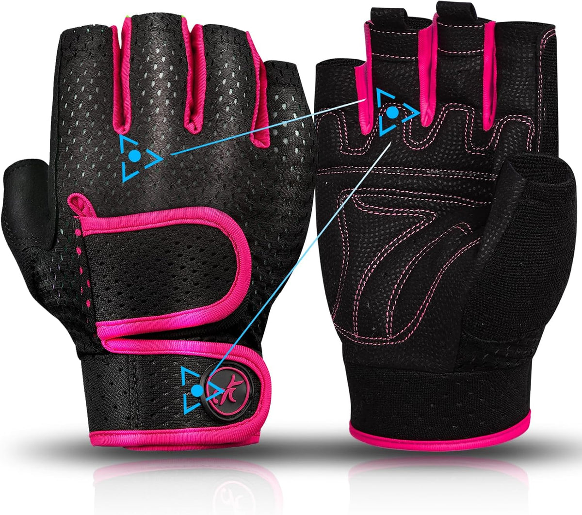 Guantes de entrenamiento MOREOK con acolchado para levantamiento de...