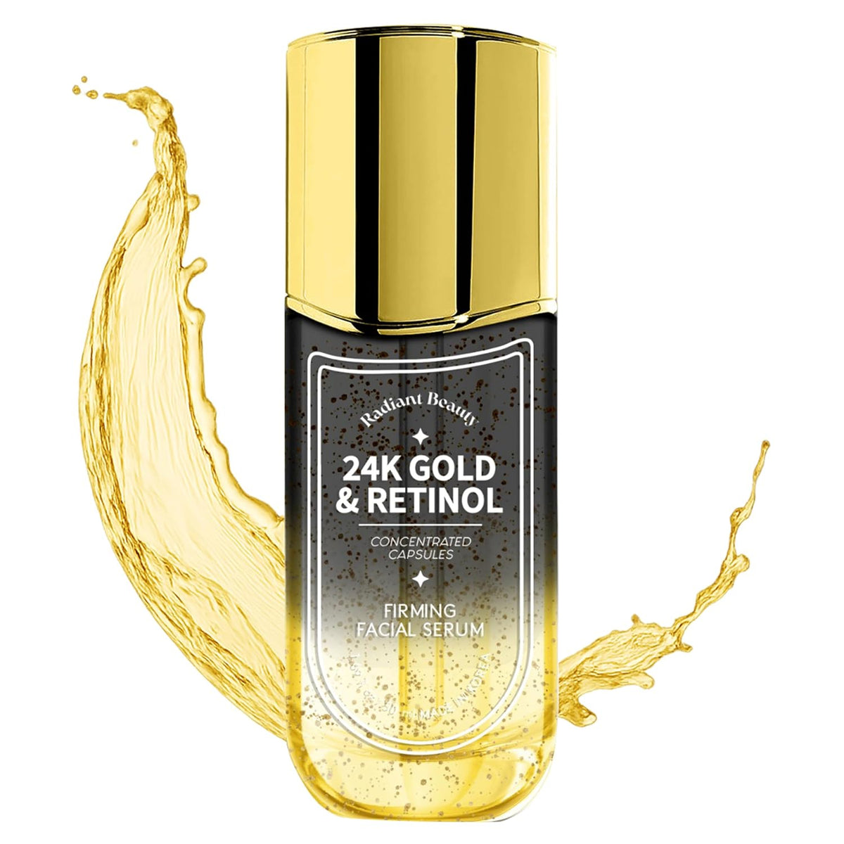 Radiant Beauty - Suero de retinol y oro de 24 quilates para cara, d...
