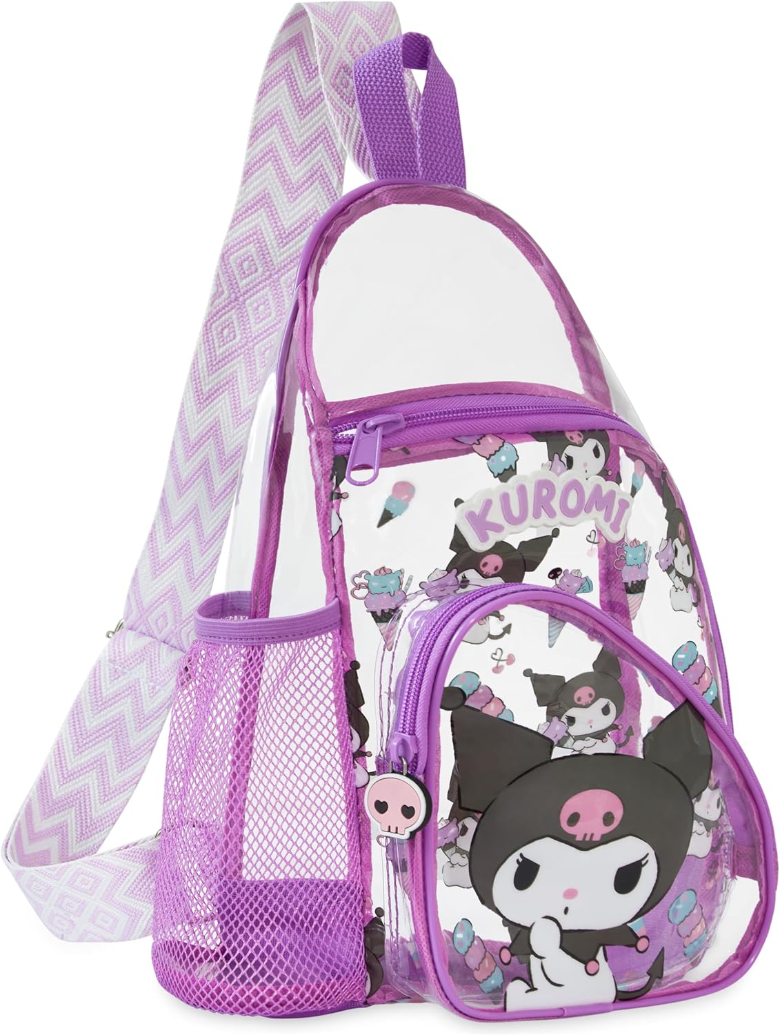Get Trend Hello Kitty | Kuromi | Cinnamoroll - Bolso cruzado transp...