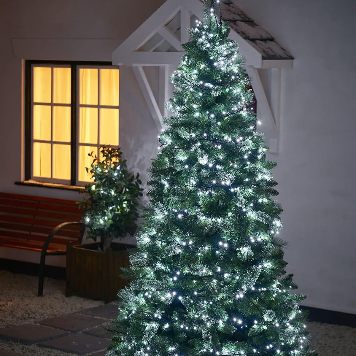 Dazzle Bright - Guirnalda de luces navideñas, 300 LED, 100 pies, 8...