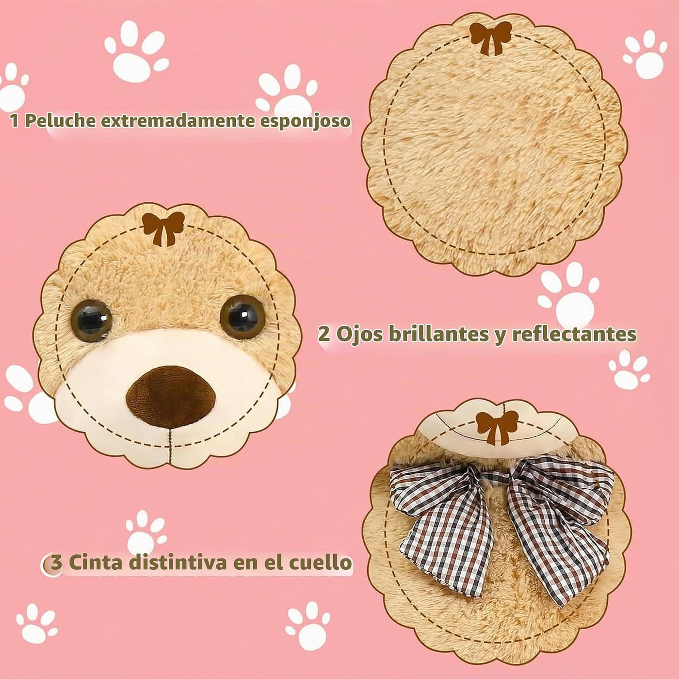 pelzutm Oso de peluche grande marrón gigante de 47 pulgadas, animal...