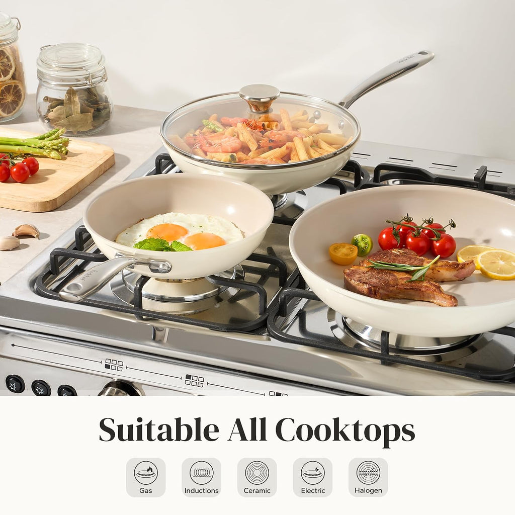 Redchef Juego de utensilios de cocina antiadherentes, juego de sart...