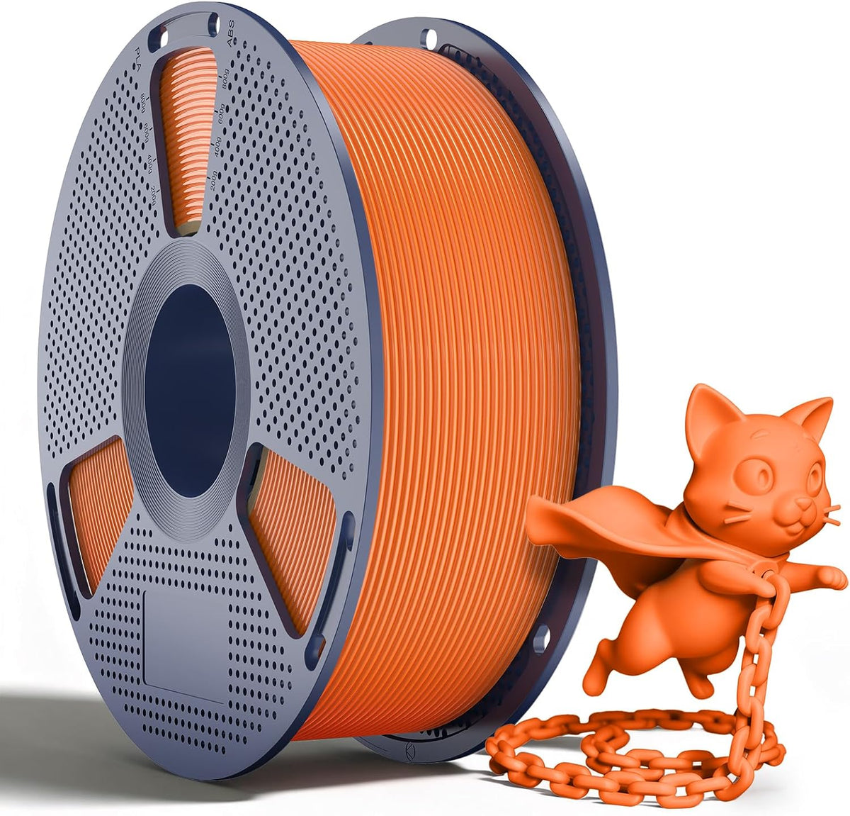 Filamento SUNLU PLA+2.0 de 0.07 in, 2.2 lbs, naranja soleado | Fórm...