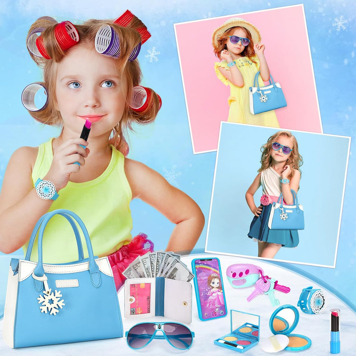 Officygnet Monedero para niñas pequeñas, juguetes de maquillaje de...