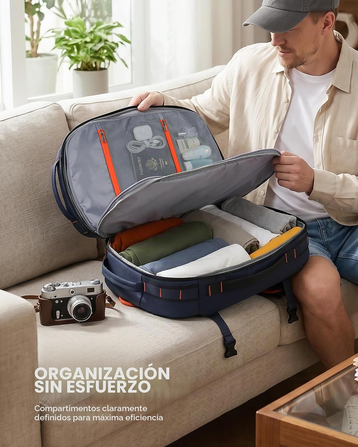 Tolaccea Mochila de Viaje para Laptop, Mochila de Mano para Hombres...