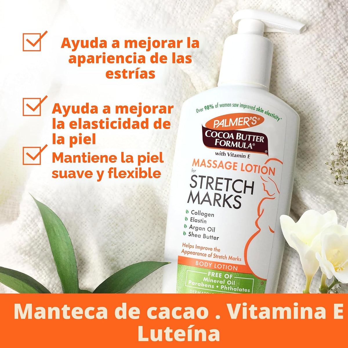 Palmers Palmers Manteca De Cacao Loción Para Las estrías, Paquete d...