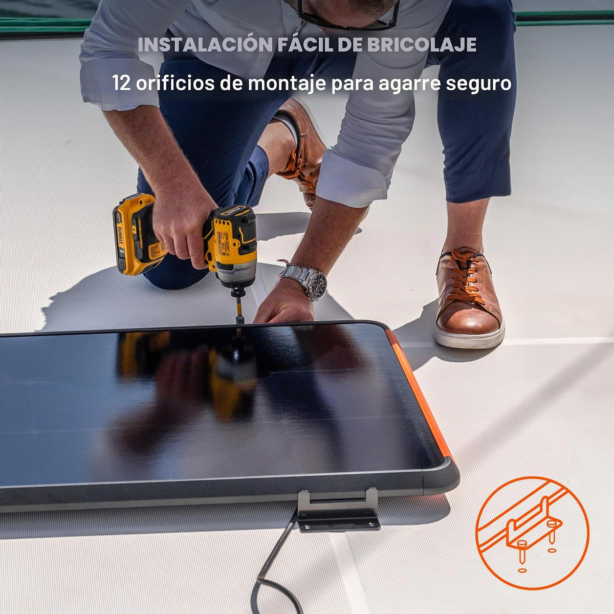 Jackery SolarSaga 100 Prime Panel solar bifacial de bricolaje, 100...