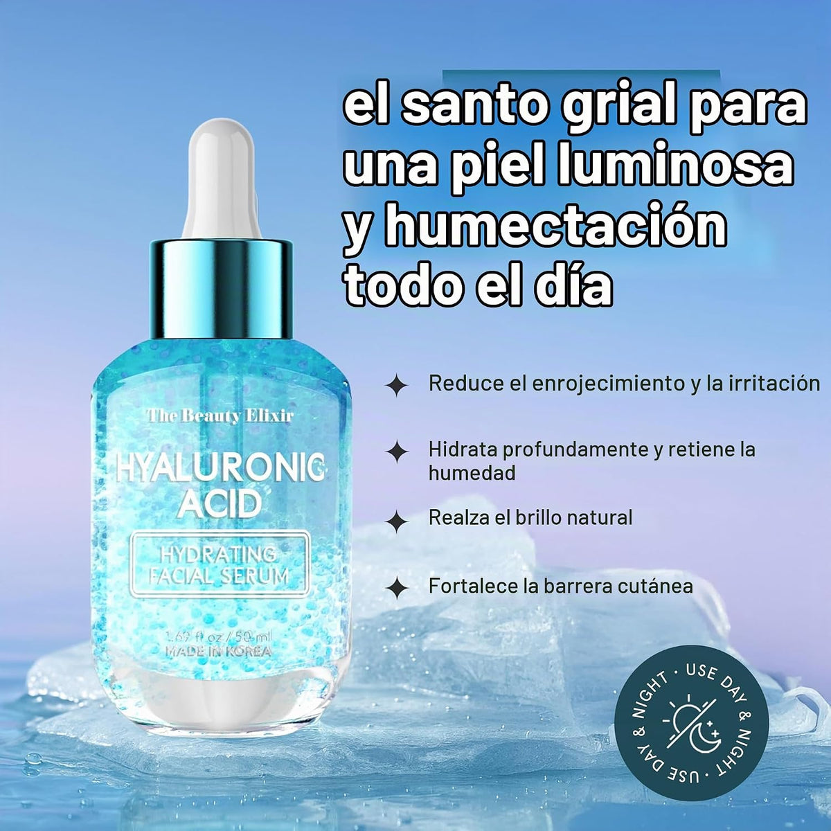 The Beauty Elixir Suero de Ácido Hialurónico para el Rostro - Ultra...