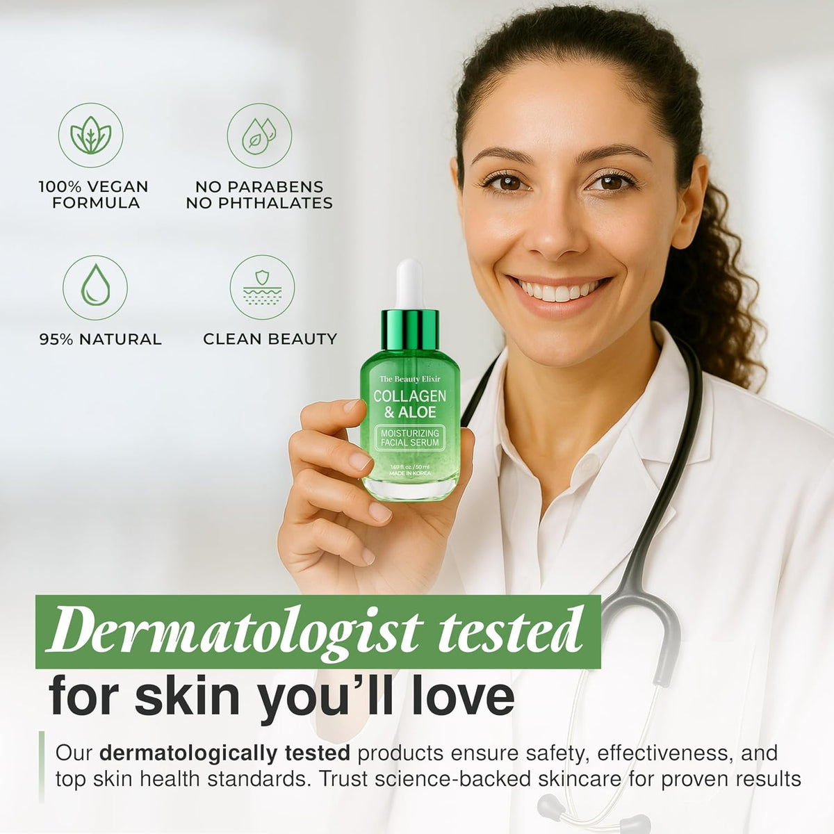 The Beauty Elixir Suero de Aloe y Colágeno para el Rostro - Probado...