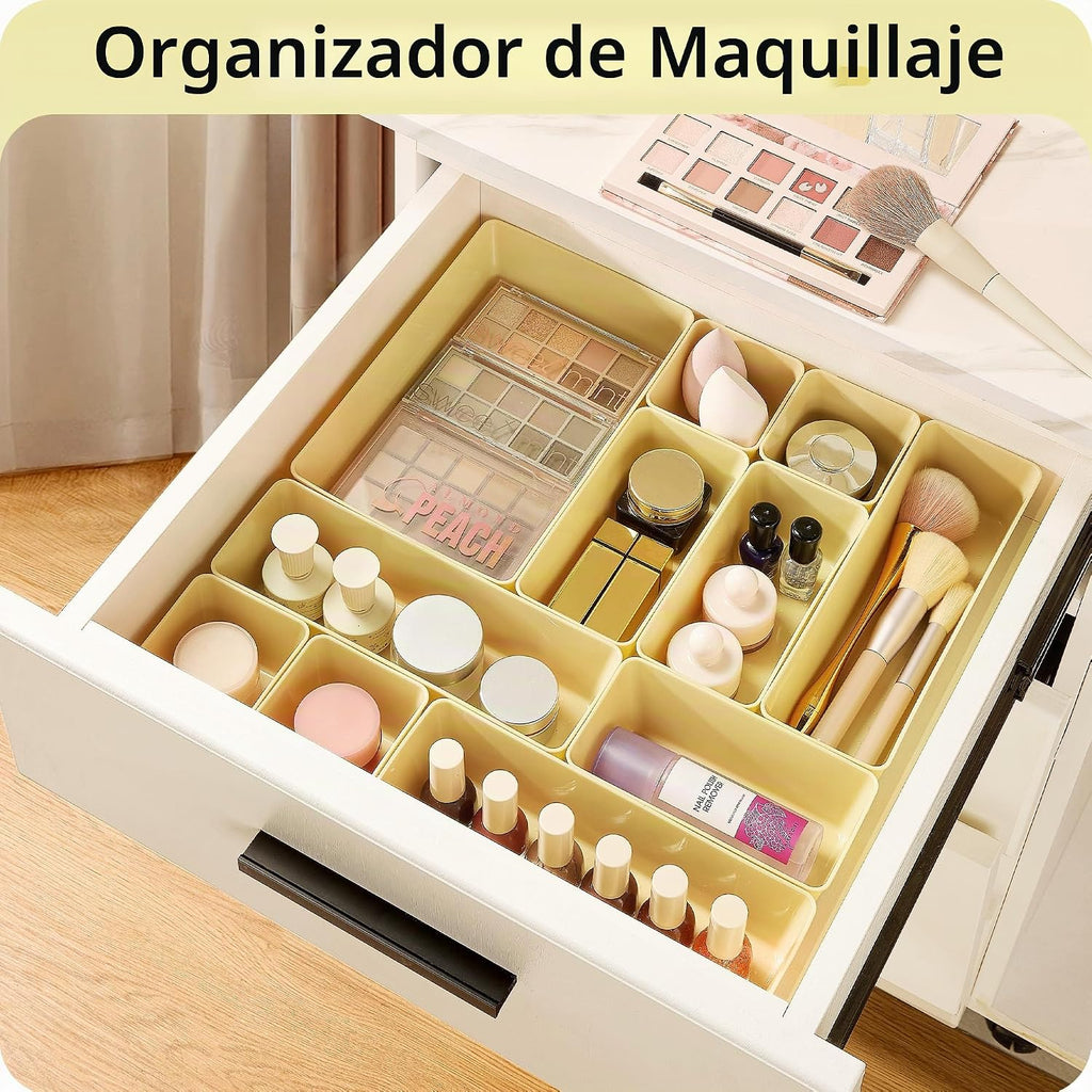 Vtopmart Paquete de 25 organizadores de cajones de plástico con | O...
