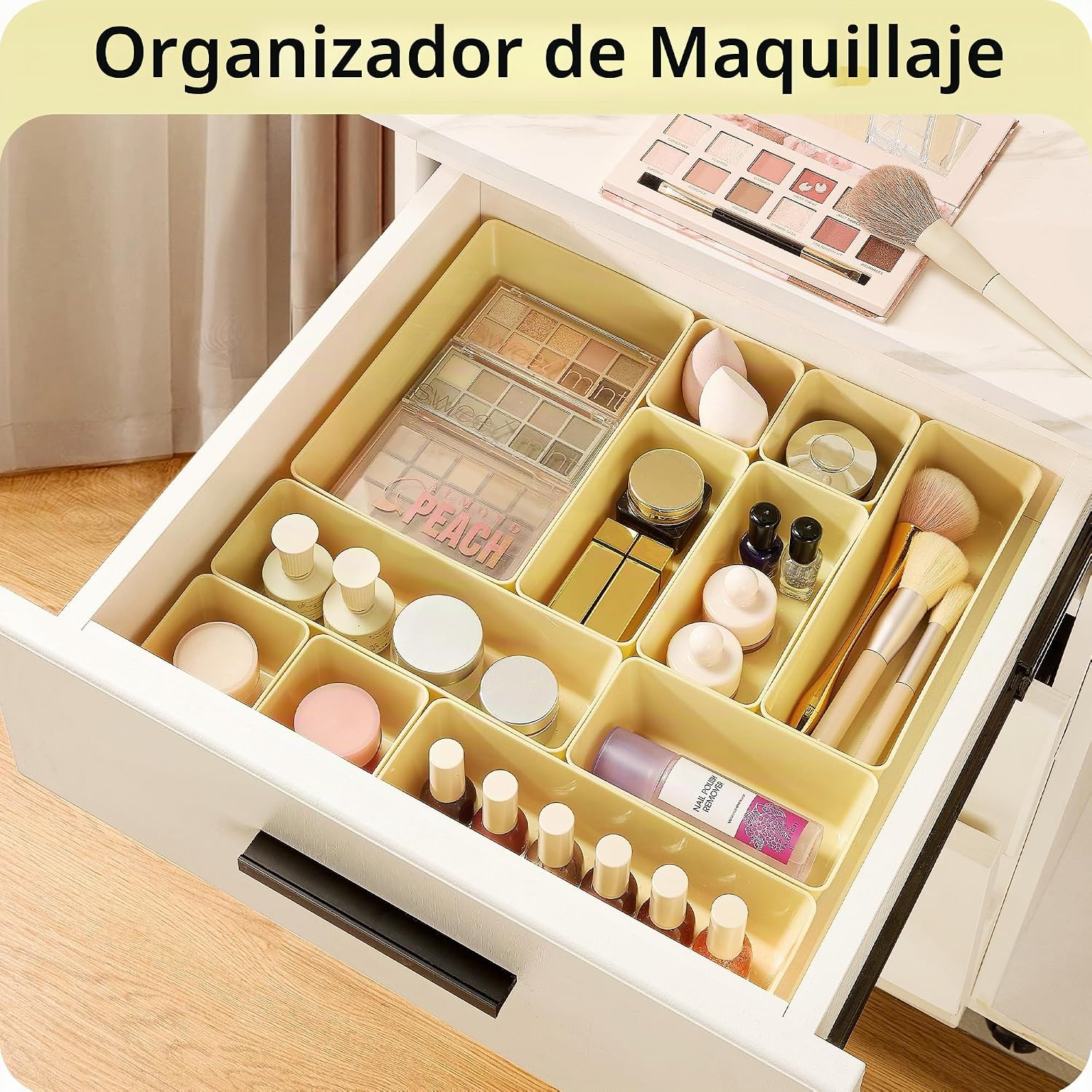 Vtopmart Paquete de 25 organizadores de cajones de plástico con | O...