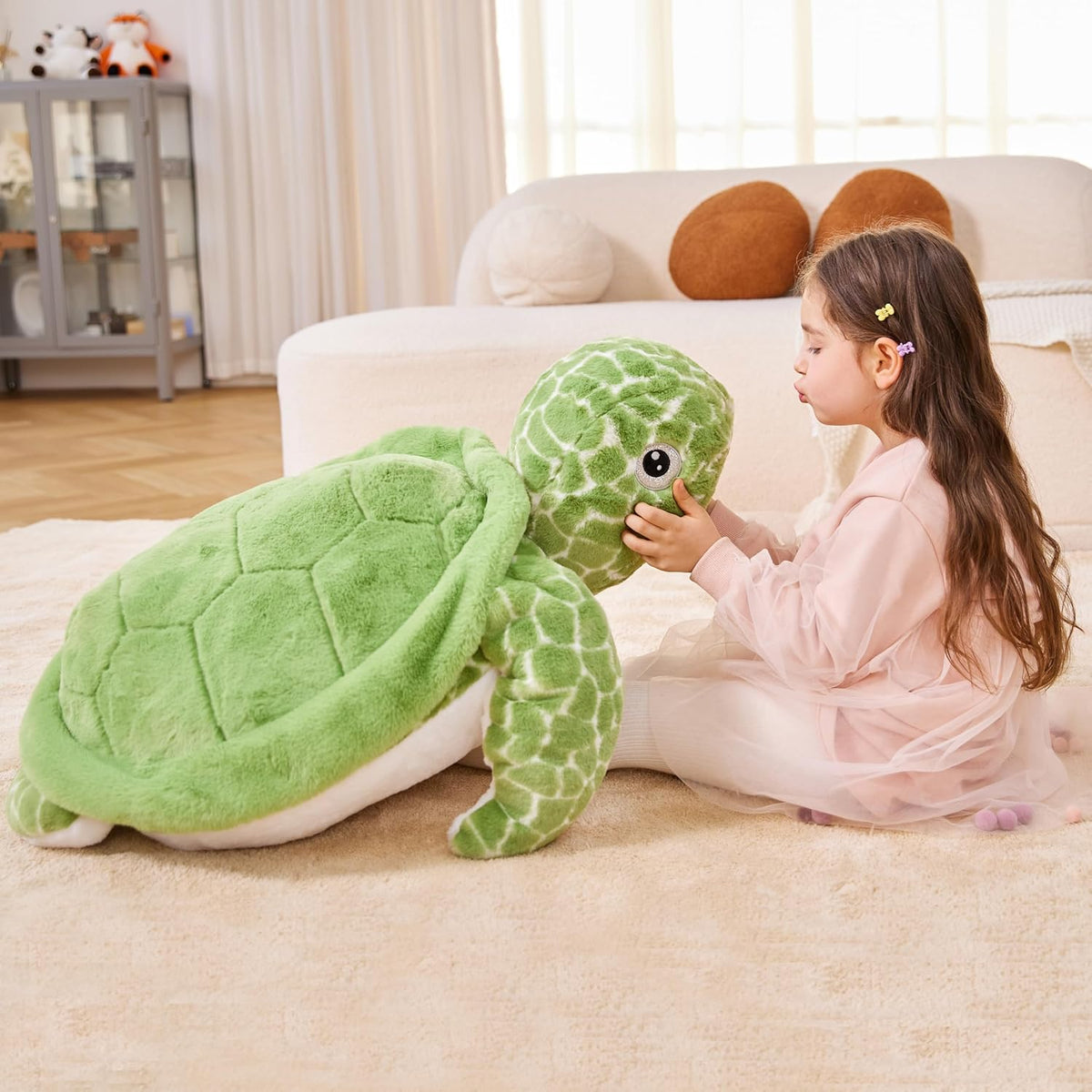 IKASA - Peluche gigante de tortuga marina de felpa, juguete de anim...