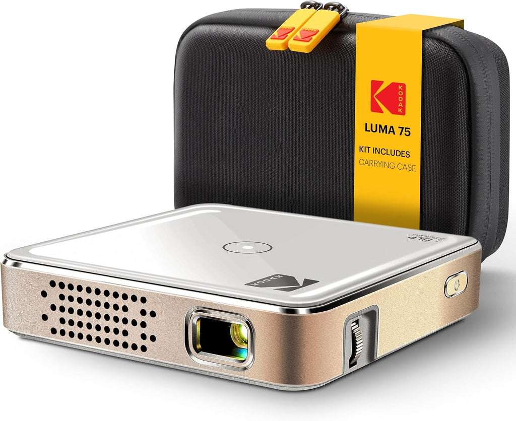 KODAK Luma 75 Ultra Mini proyector con estuche de transporte, blanco